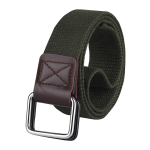 Cotton D ring buckle belt for men
