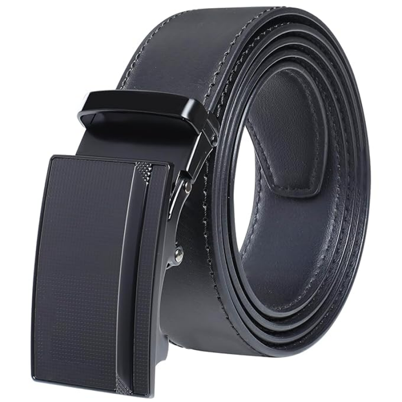 Men's Auto Lock PU Leather Belt