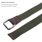 Cotton D ring buckle belt for men