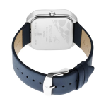 Blue Dial Leather Strap Watch