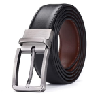 Reversible Shiny Leather Formal Belt For Men