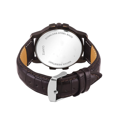 Analog Men's Leather Watch