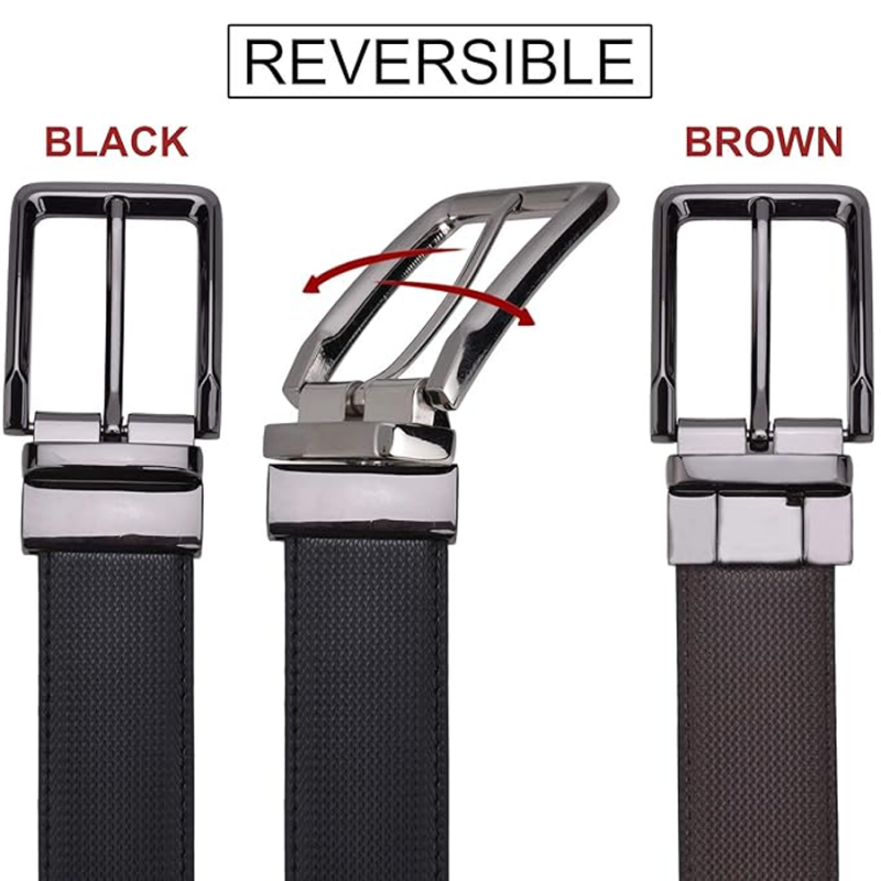 Men's Reversible Leather Belt