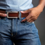 Leather Automatic Ratchet Belt for Men