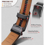 Leather Belt for Men with Autolock Buckle