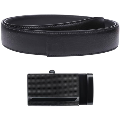 Men's Auto Lock PU Leather Belt