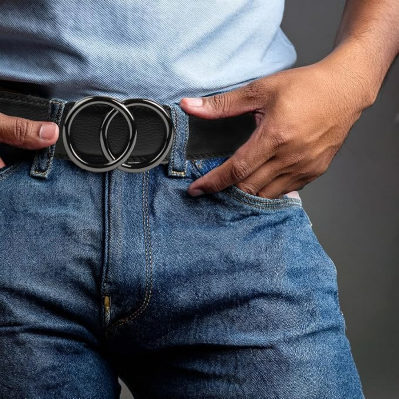 Men's Genuine Leather Ratchet Belt