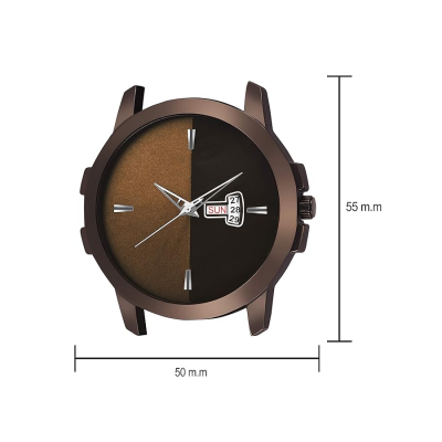 Analog Men's Leather Watch
